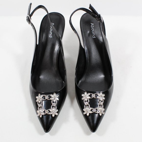 Abound Rubby Jeweled Slingback Pump - Black Patent - Picture 3 of 5